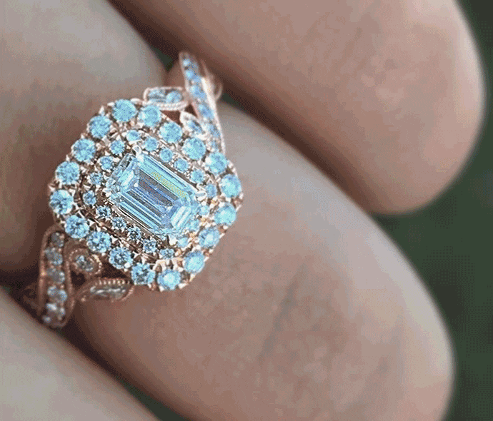 Easton Emerald Cut Dainty Diamond Ring – RW Fine Jewelry