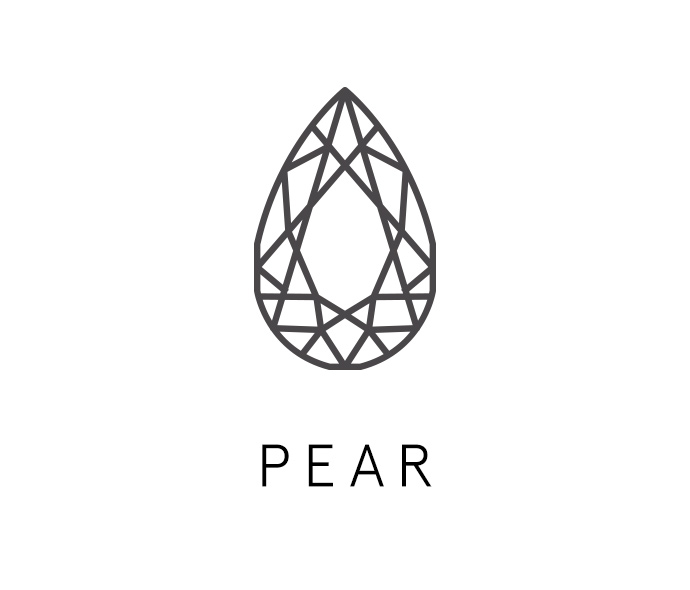 Loose pear diamond graphic