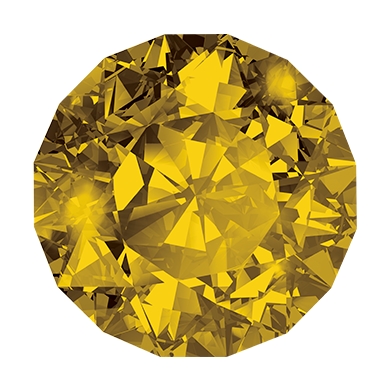 Image of a citrine with “November Citrine” in text on white background.
