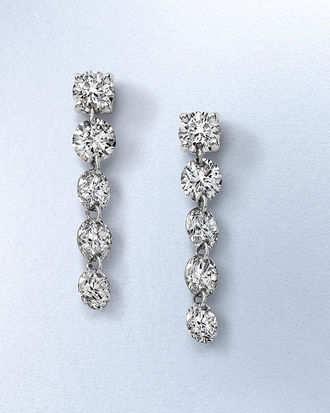 White Gold Diamond Drop Earrings by KAY.
