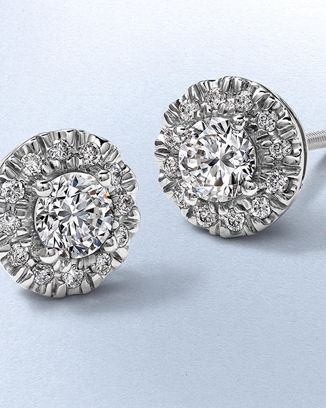 White Gold Diamond Stud Earrings by KAY.