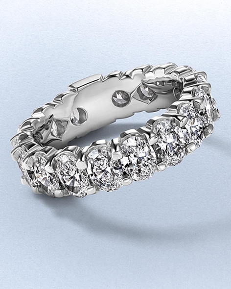 White Gold Diamond Eternity Band by KAY