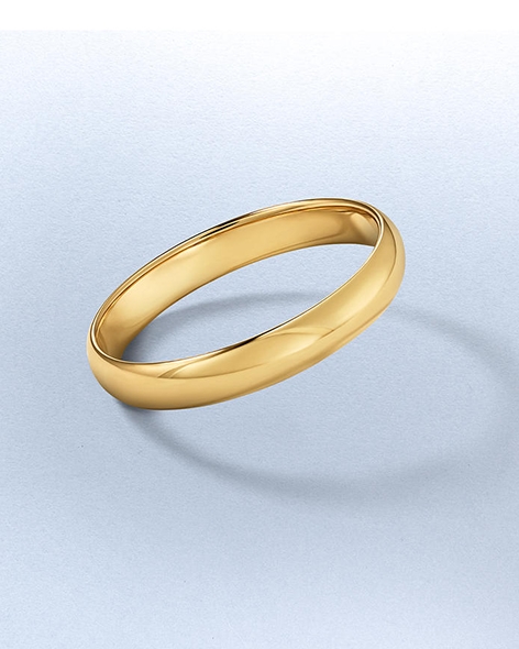 Plain Yellow Gold Wedding Band by KAY