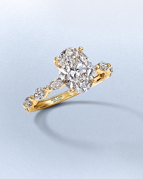 Yellow Gold Oval-Cut Diamond Engagement Ring by KAY.