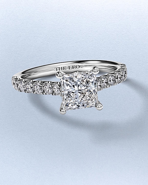 White Gold Princess-Cut Diamond Engagement Ring by KAY.
