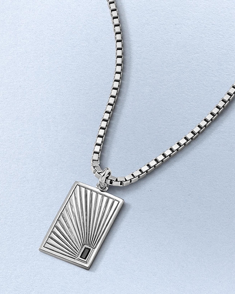 Stainless Steel Dog Tag Necklace by KAY.