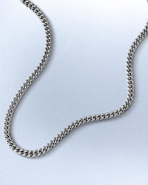 White Gold Curb Chain Necklace by KAY.