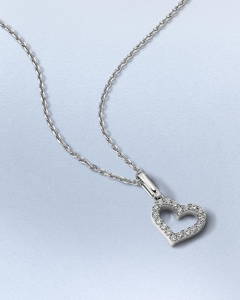 White Gold Heart Necklace by KAY.