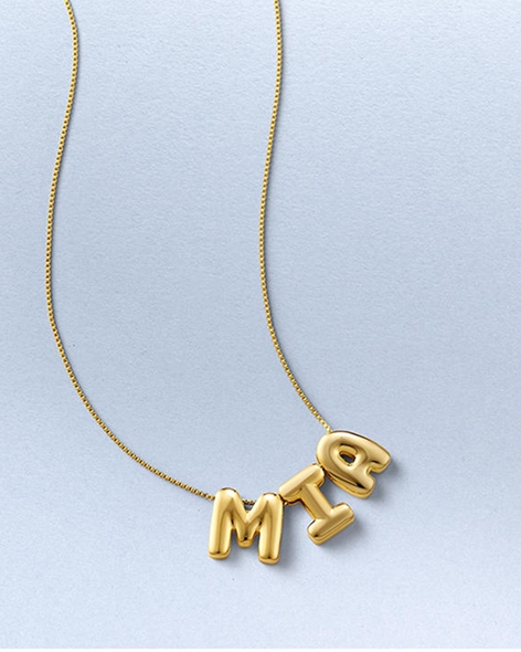 Yellow Gold Personalized Name Necklace by KAY.