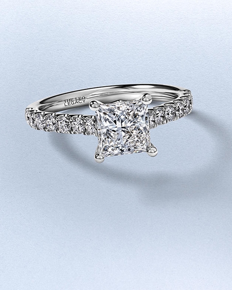 White Gold Princess-Cut Diamond Engagement Ring by KAY.