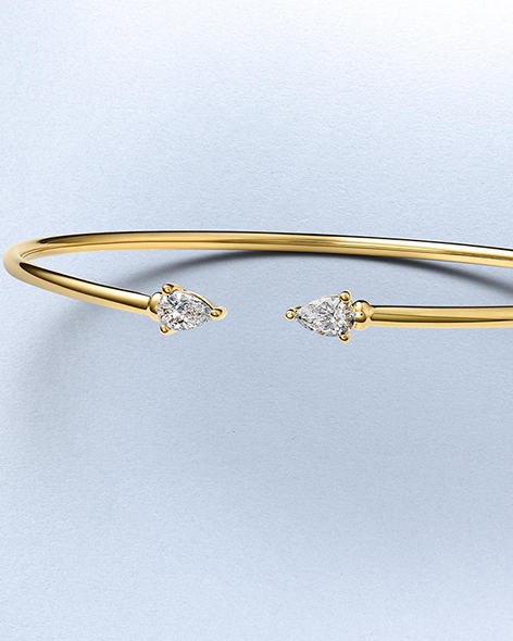 Yellow Gold Diamond Bangle Bracelet by KAY.