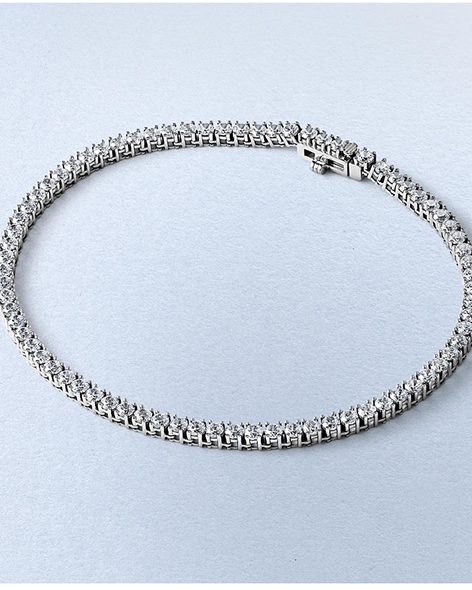 White Gold Diamond Tennis Bracelet by KAY. 