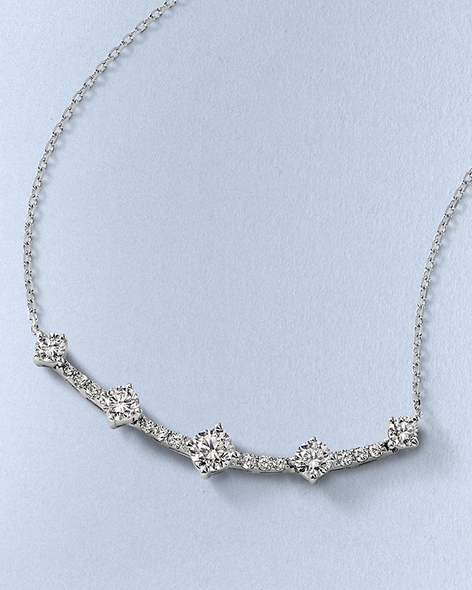 White Gold Round Diamond Fashion Necklace by KAY.