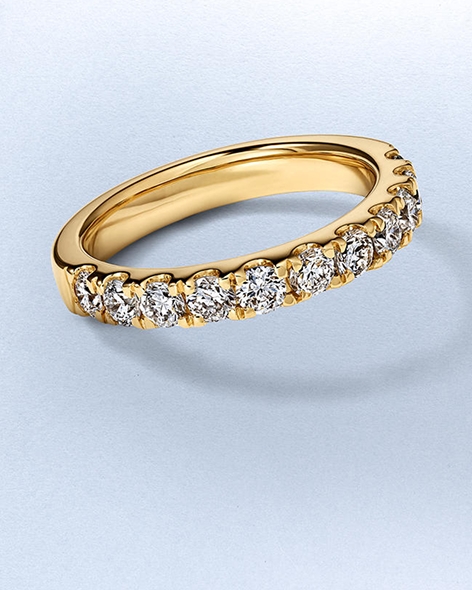 Yellow Gold Diamond Anniversary Band by KAY.