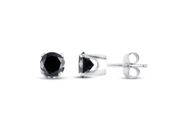 A classy pair of black diamond studs from KAY--the perfect complement to any outfit.