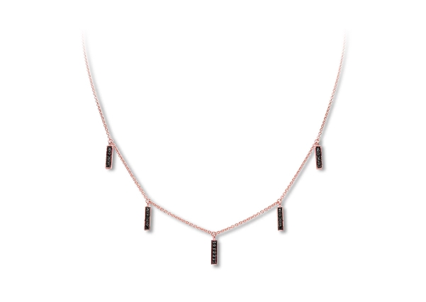 A beautiful black diamond necklace from KAY