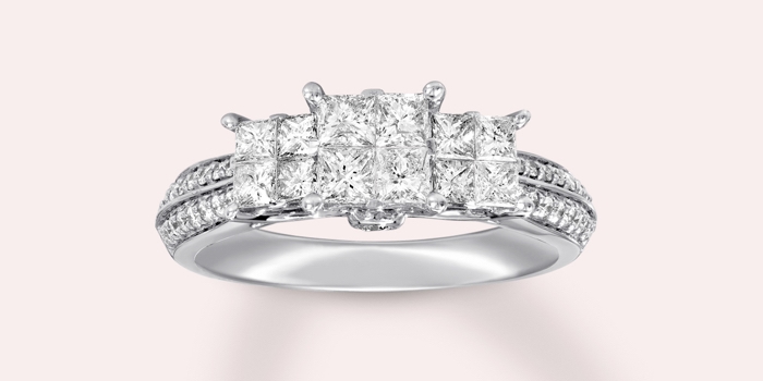 Shop princess-cut diamond rings