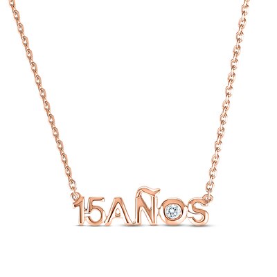 Rose gold necklace