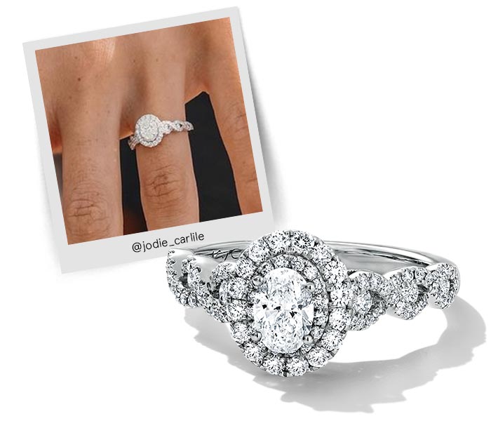 kay jewelers diamond bridal set 1 3 8 ct tw princess cut 14k white gold  bridal