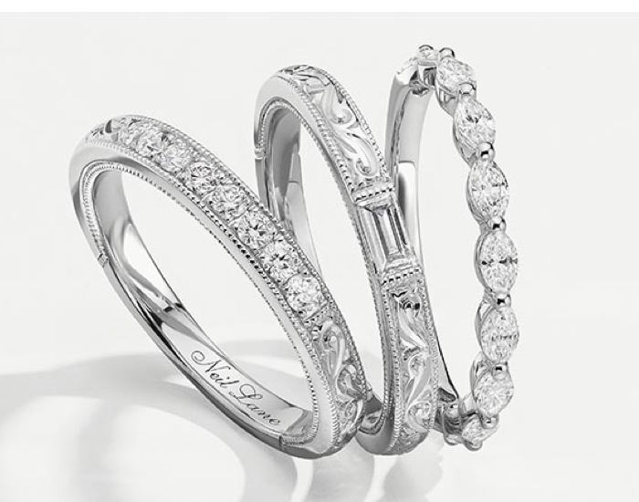 Three anniversary rings standing together. Explore anniversary rings for a great anniversary gift from Kay.