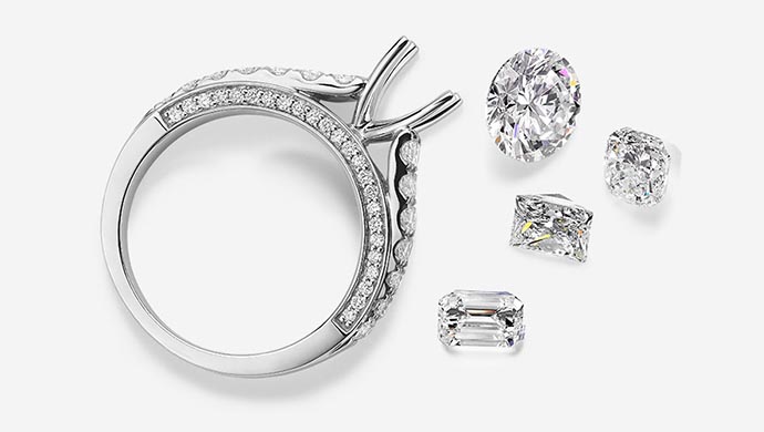 Learn more about semi mount engagement ring settings