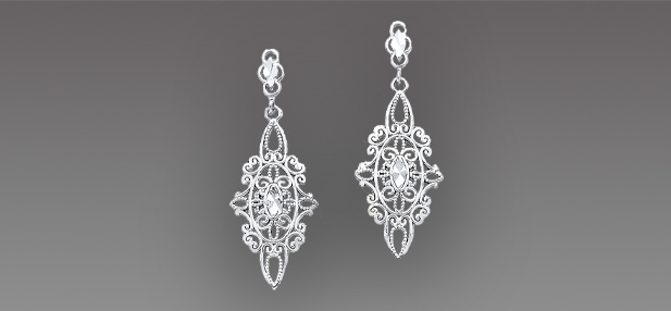 Image of Edwardian earrings