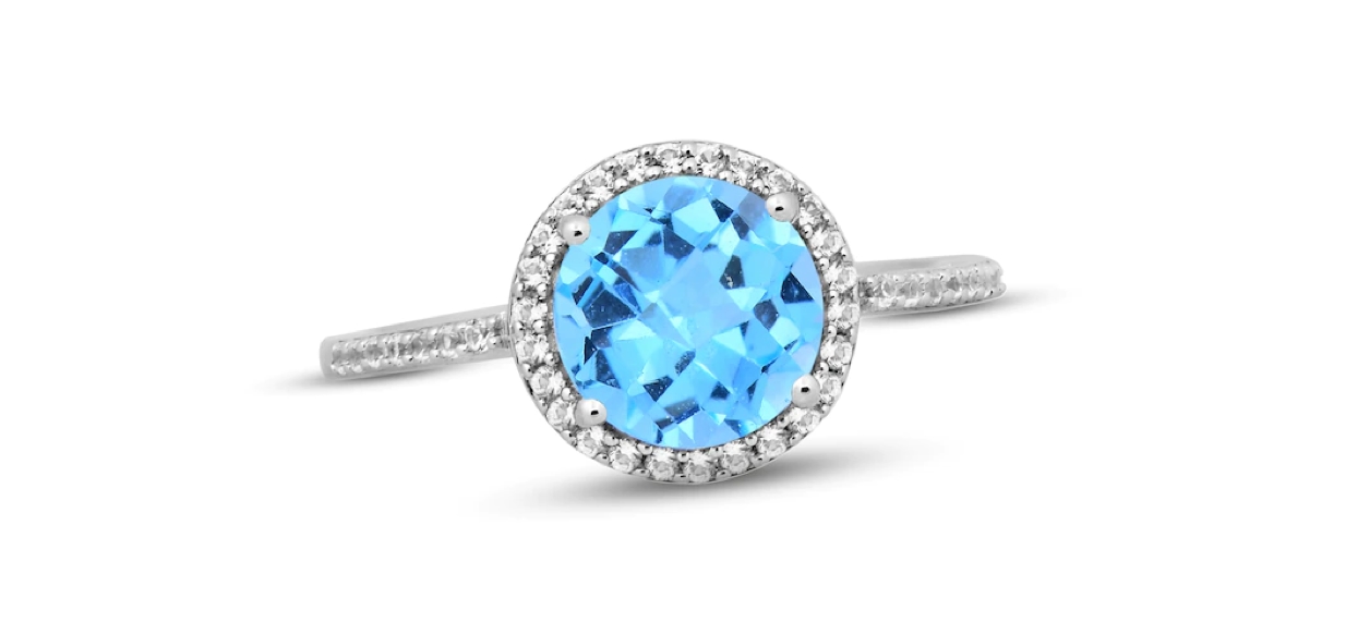 Image of blue topaz ring