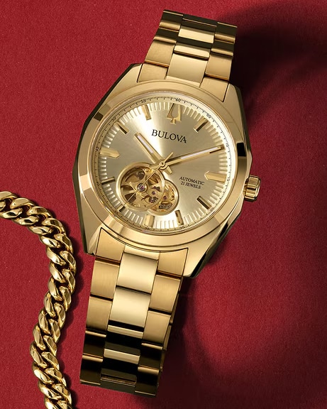 Gold toned Bulova watch