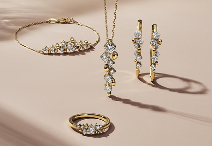 Various gold and diamond jewelry pieces by Jouje from KAY