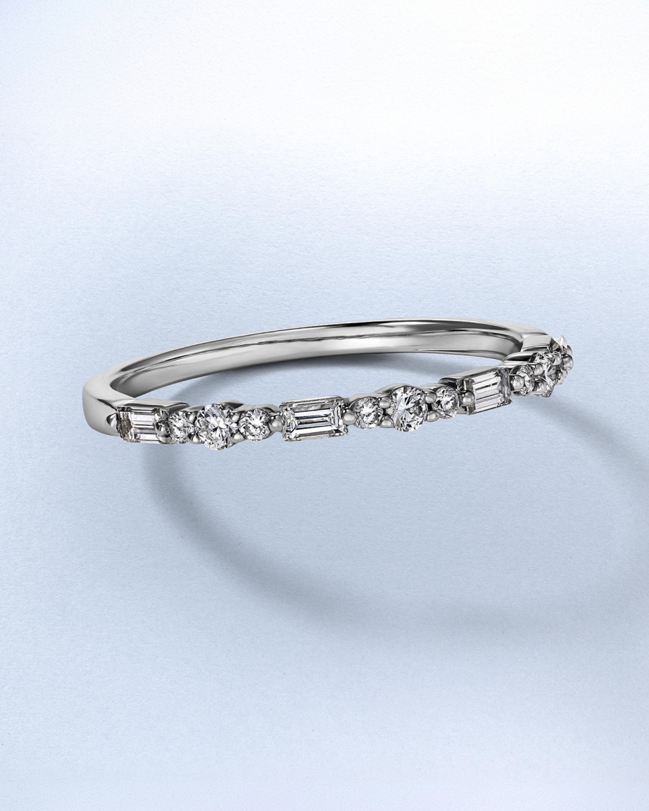 A diamond anniversary ring from KAY.
