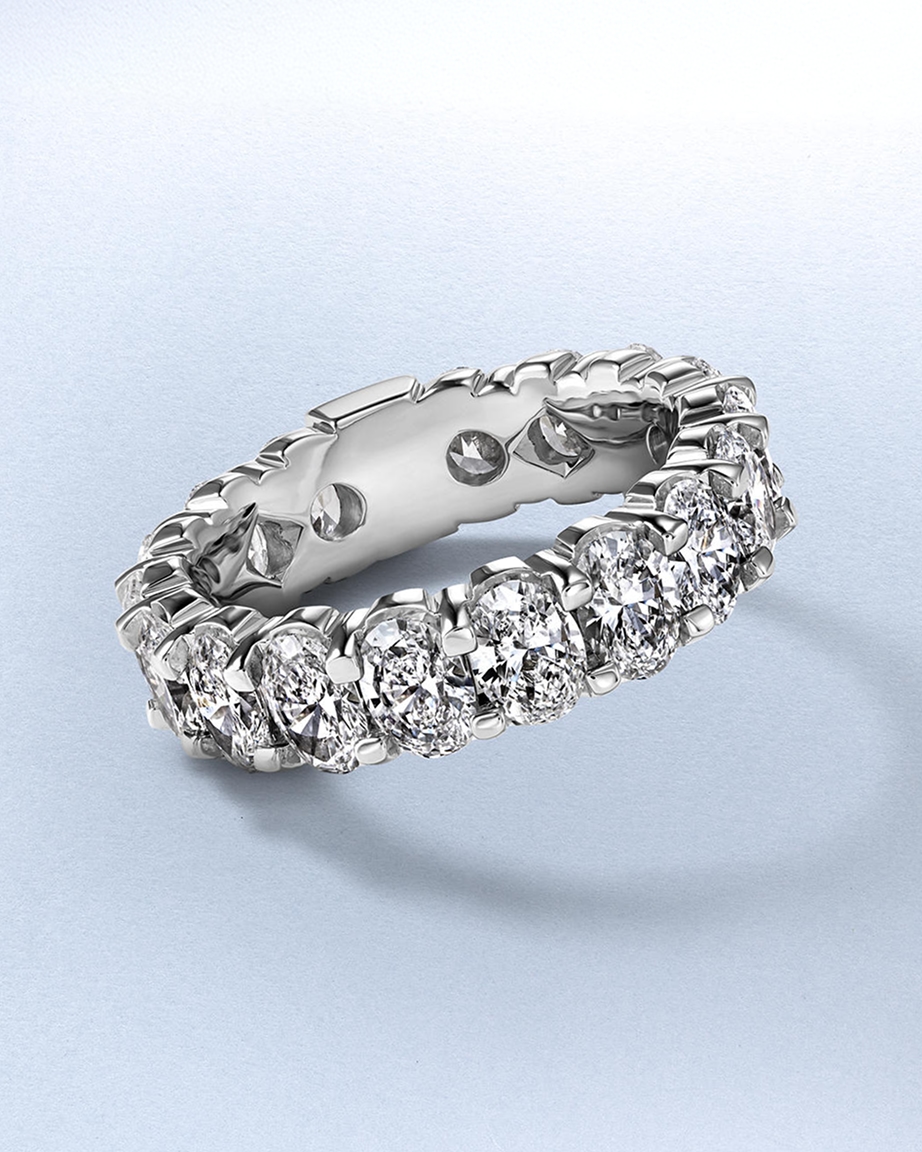 A custom diamond eternity band from KAY.