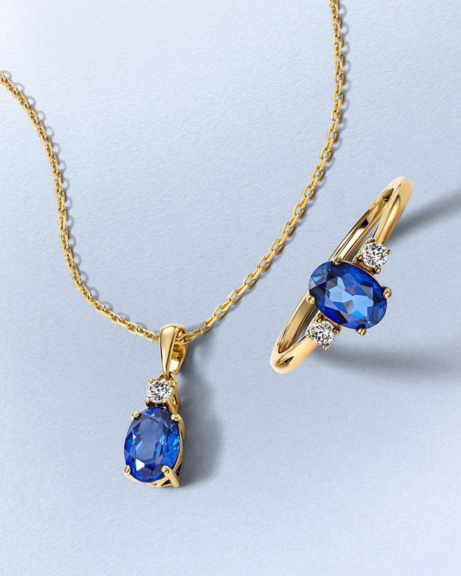5 year, sapphire anniversary gifts from KAY.
