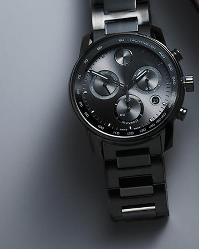 A stainless steel watch by KAY.