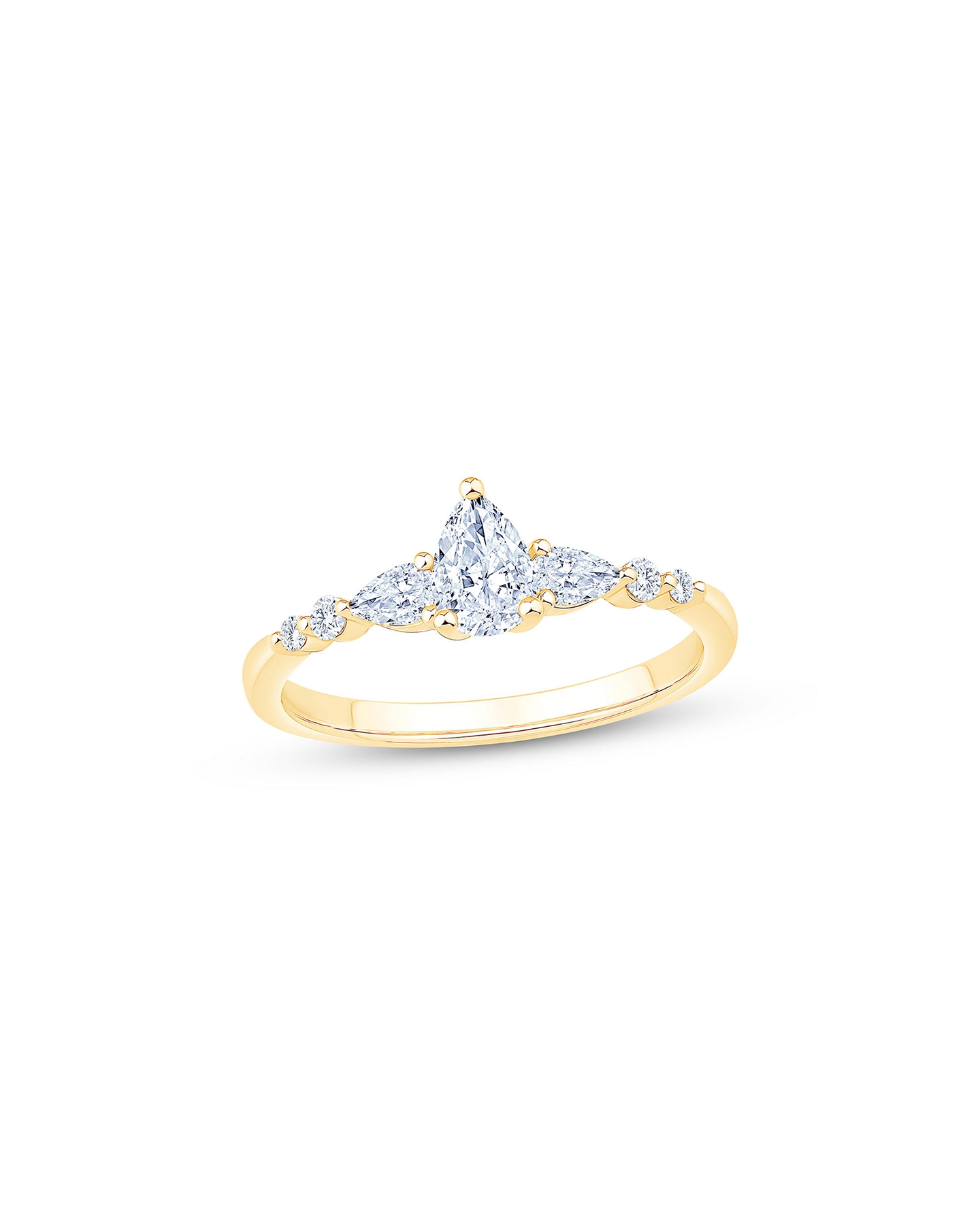 A pear-shaped, diamond engagement ring from KAY.
