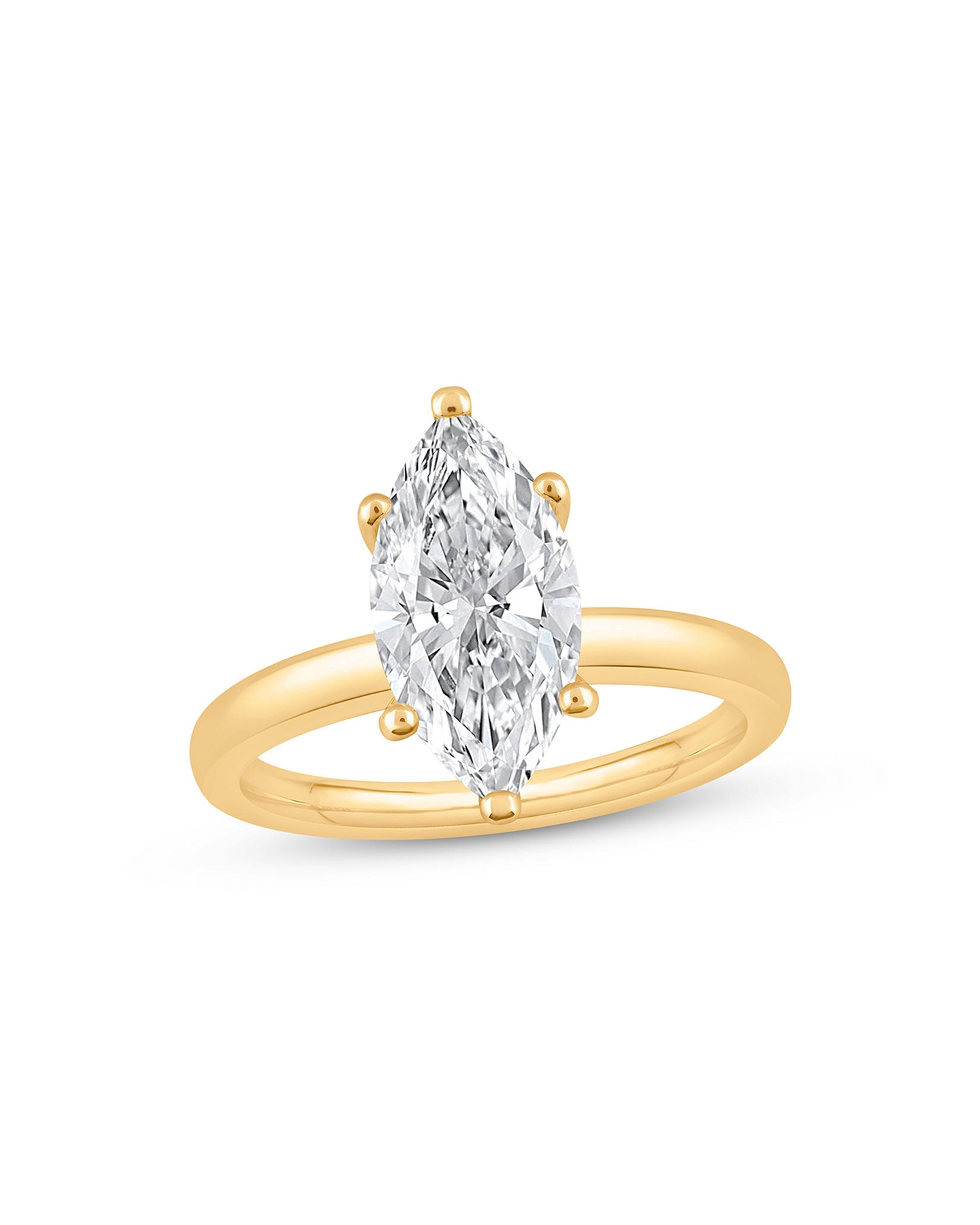 A marquise-cut, diamond engagement ring from KAY.