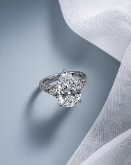 An oval-cut diamond engagement ring from KAY.