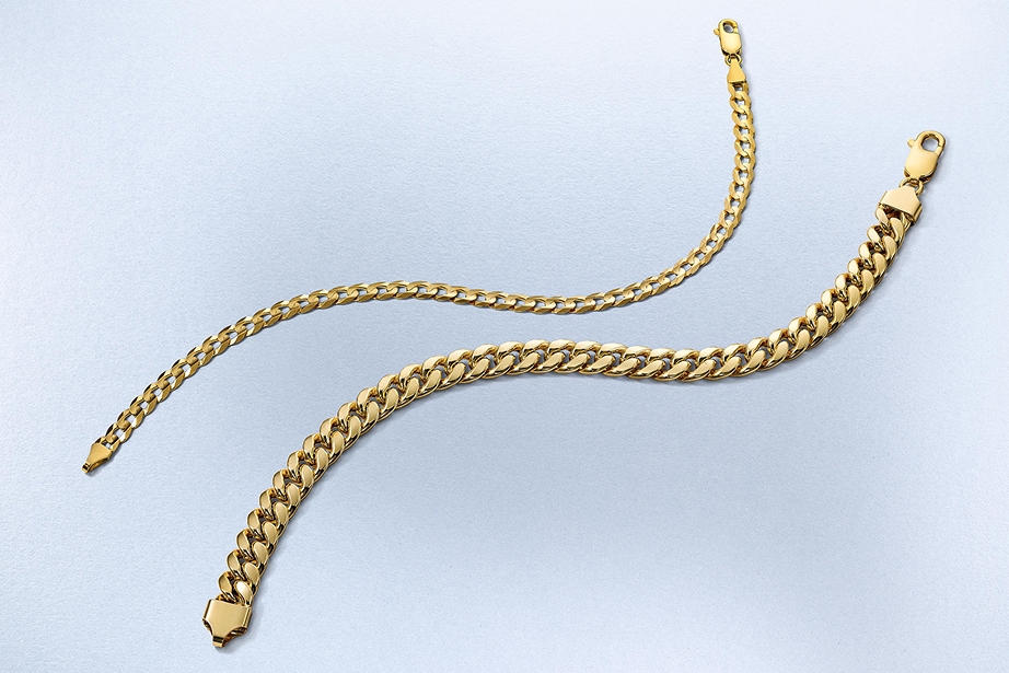 Two matching gold chain bracelets from KAY.