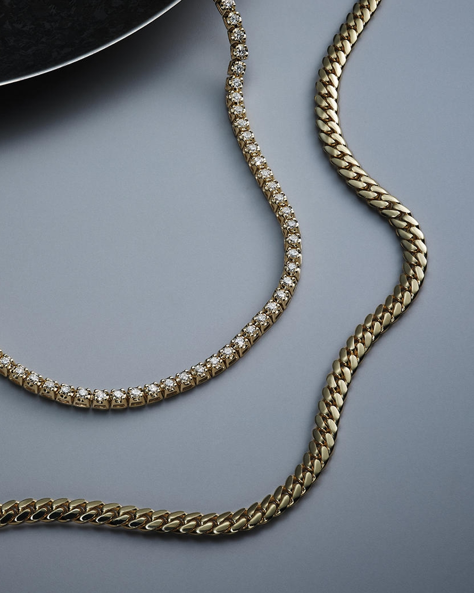 Two gold chain necklaces from KAY.