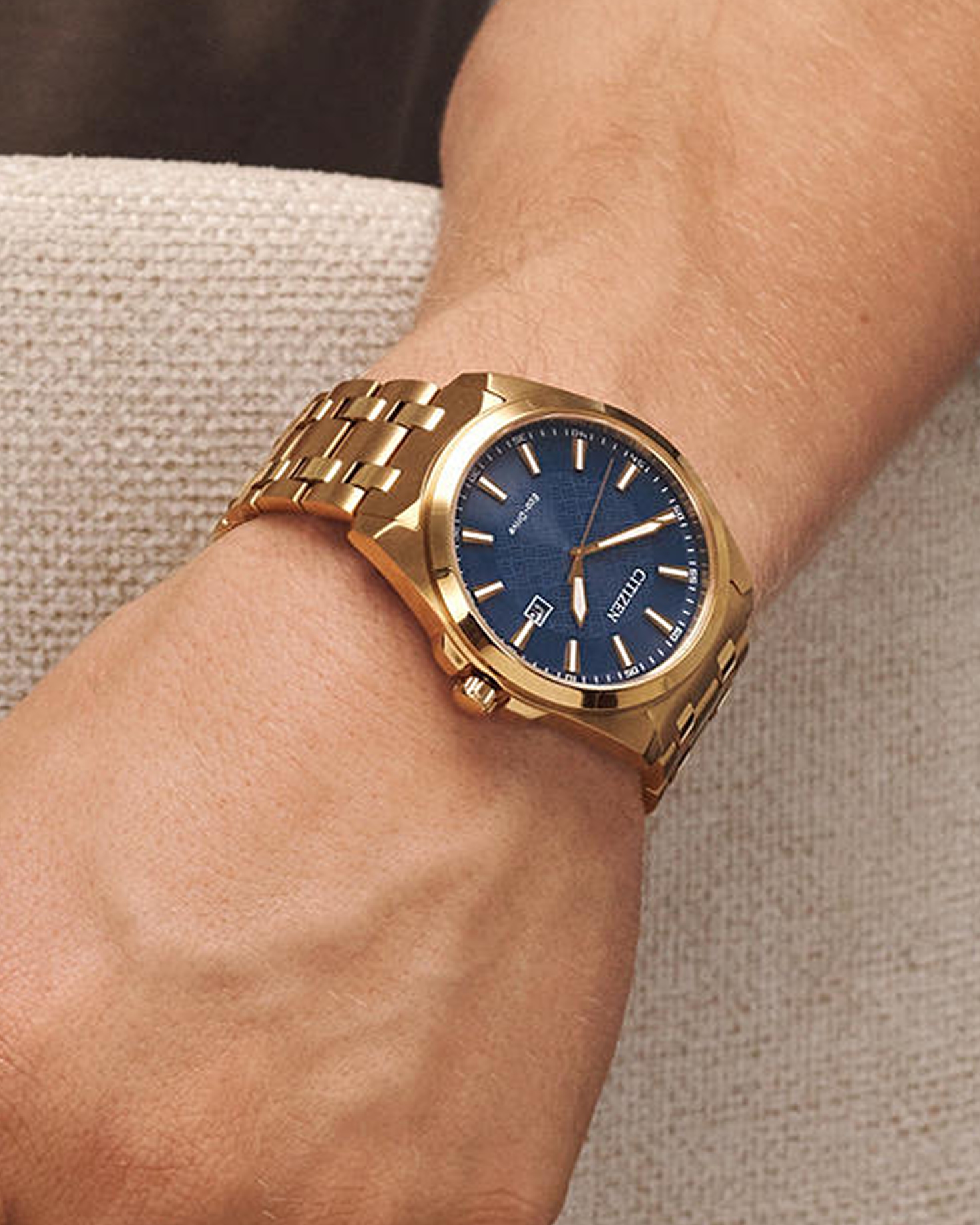 gold watch by Citizen, from KAY.