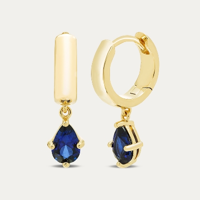 STUDIO BY KAY gold hoop drop earrings