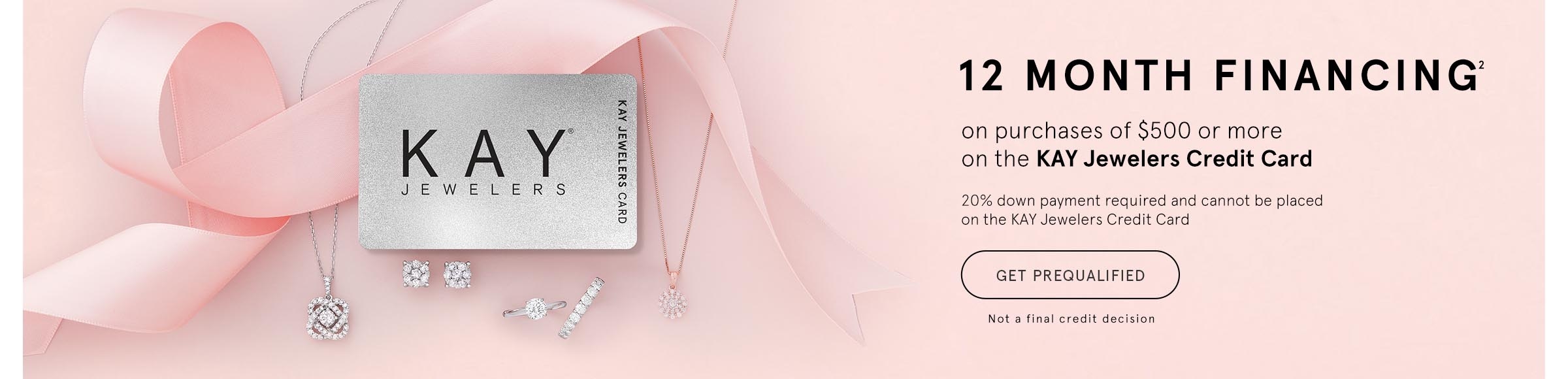 Explore financing options with the KAY Jewelers Credit Card for your anniversary band upgrade.