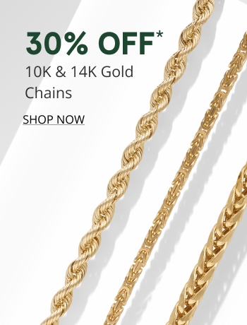 30% Off Gold Chains