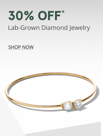 30% Off Lab-Grown Diamond Jewelry