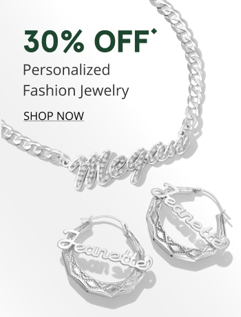 30% Off Personalized Fashion Jewelry