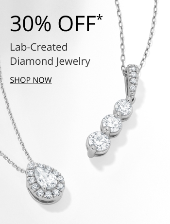 30% off lab-created diamond jewelry