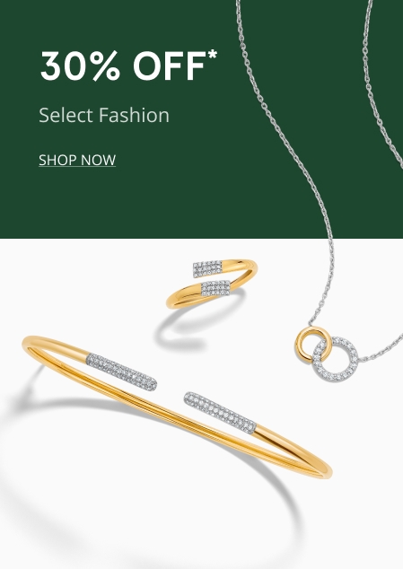 30% Off Select Fashion Jewelry