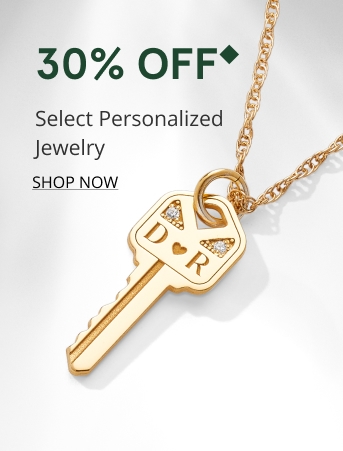 30% off personalized fashion jewelry