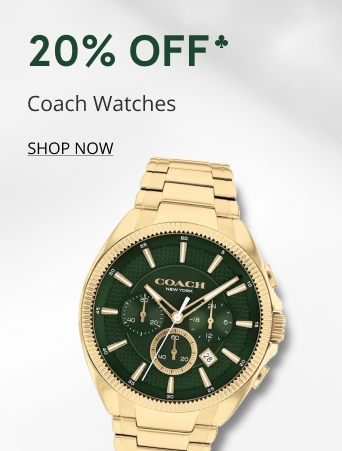 20% off Coach watches