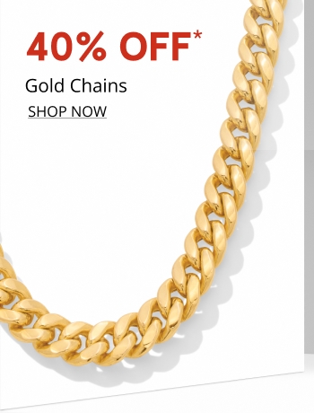 40% off gold chains