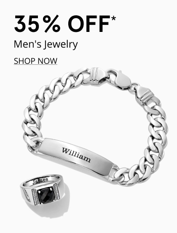 35% Off* Men's Jewelry